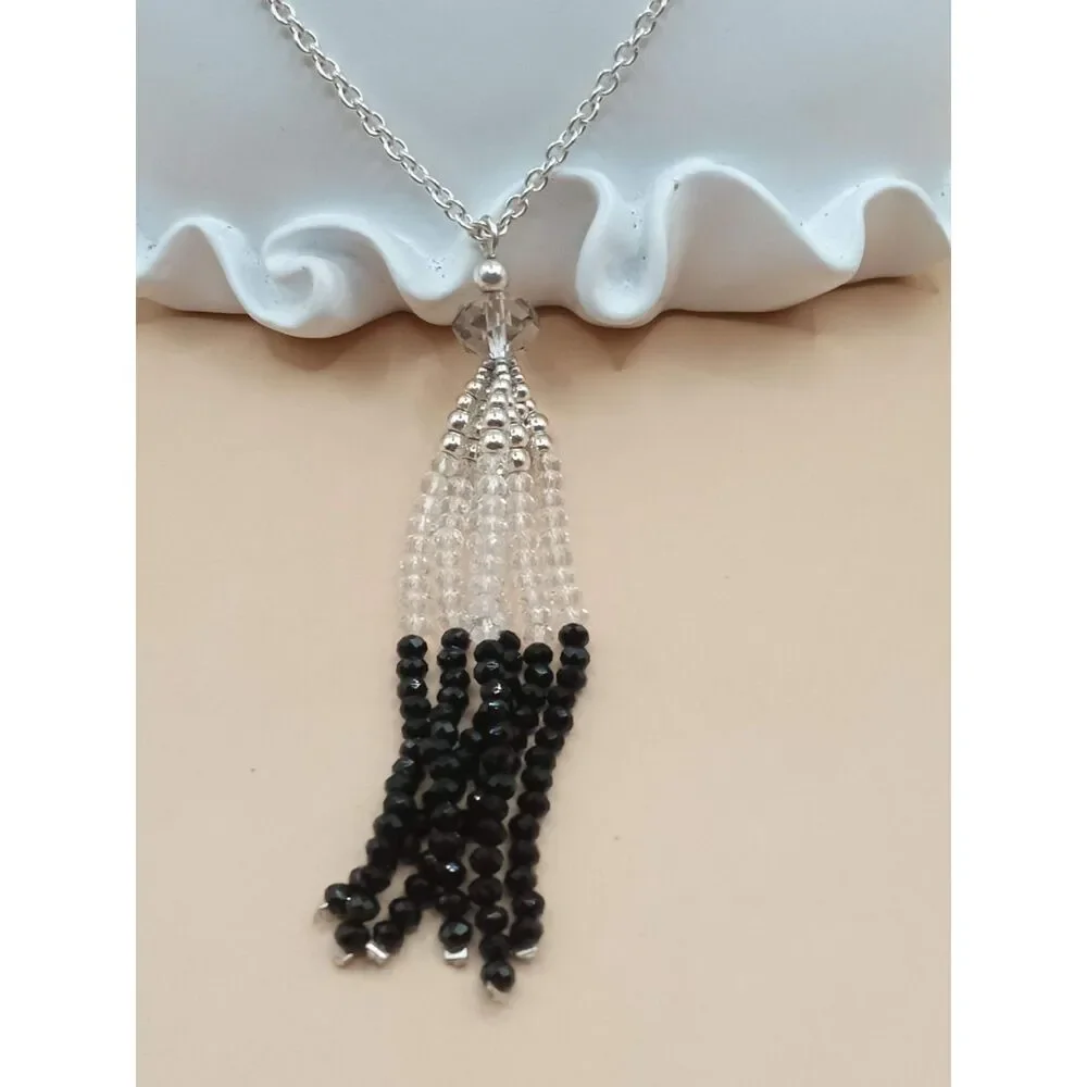 Swarovski Elements Crystal Chain Lariat Tassel 34